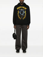 FesFas jaguar-print Hoodie | Black