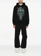 FesFas snake faces-print Hoodie | Black