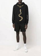 FesFas snake-print Hoodie | Black