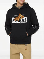 FesFas teddy bear-print Hoodie | Black