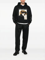 FesFas Dog selfie-print Hoodie | Black