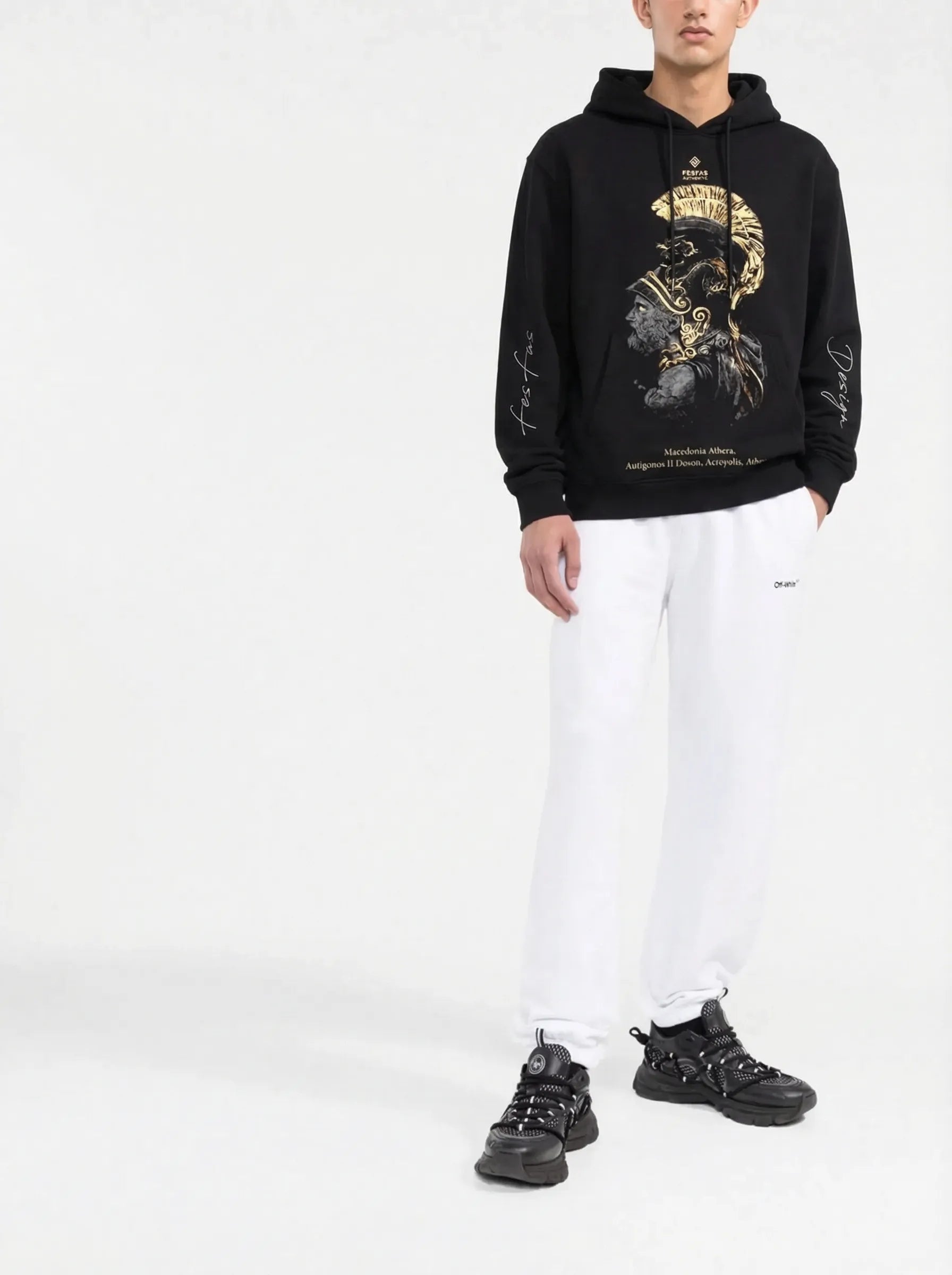 FesFas Athera-print Hoodie | Black