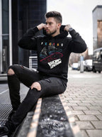 FesFas Sport shoes-print Hoodie | Black