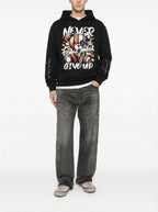 FesFas teddy bear-print Hoodie | Black