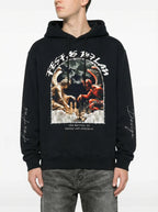 FesFas angels & demons-print Hoodie | Black