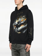 FesFas Snake-print Hoodie | Black