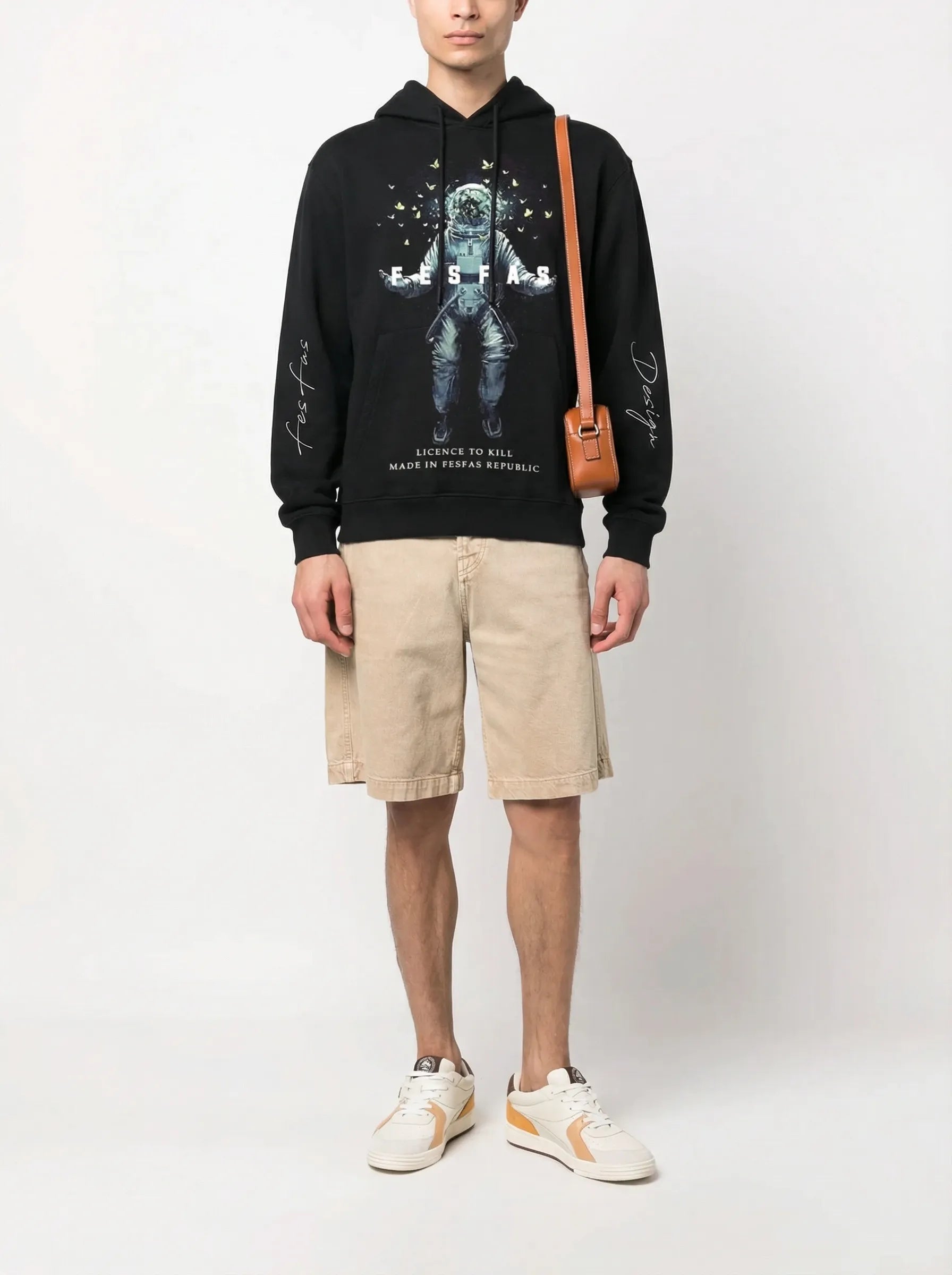 FesFas Astronaut-print Hoodie | Black