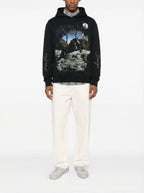 FesFas Heather Garden-print Hoodie | Black
