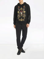 FesFas Glorious Deur-print Hoodie | Black
