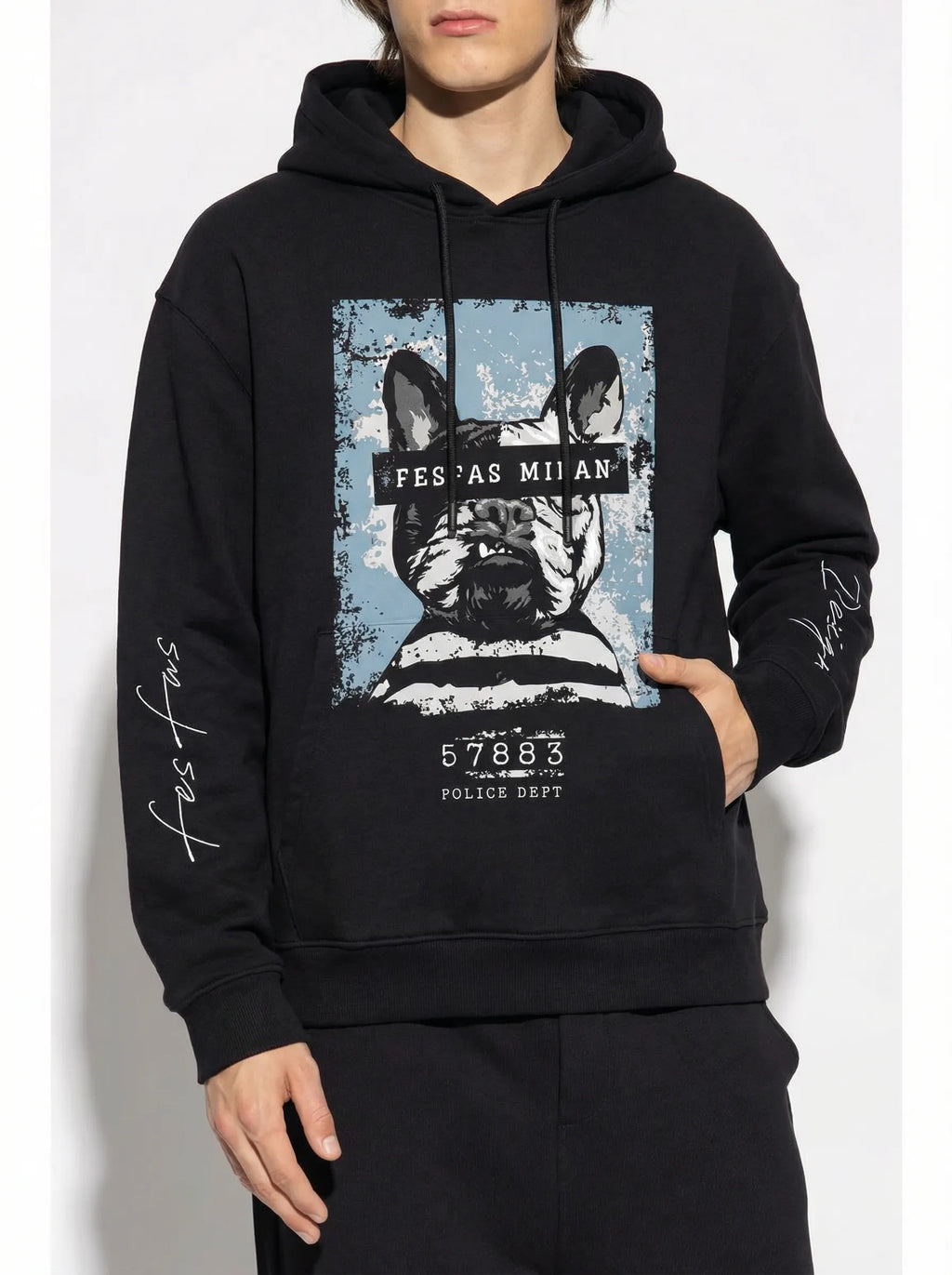 FesFas Puppy-print Hoodie | Black