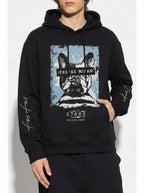 FesFas Puppy-print Hoodie | Black