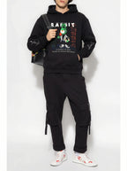 FesFas Rabbit-print Hoodie | Black | Unisex