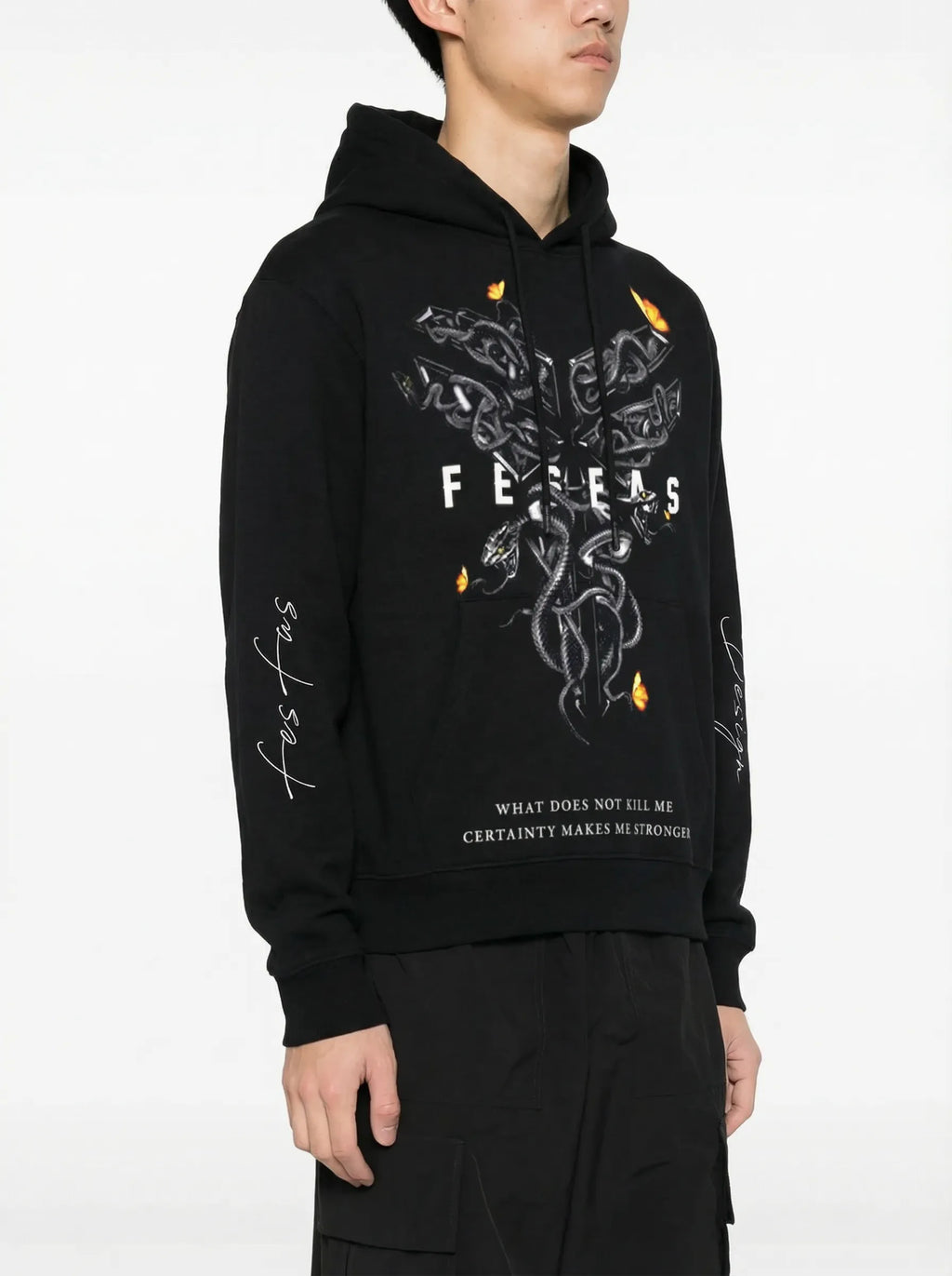 FesFas Venom-print Hoodie | Black