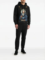 FesFas priest-print Hoodie | Black