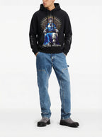 FesFas King-print Hoodie | Black
