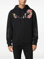 FesFas flower-print Hoodie | Black