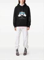 FesFas Eyes-print Hoodie | Black | Unisex