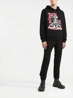 FesFas Cat-print Hoodie | Black
