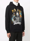 FesFas rabbit-print Hoodie | Black