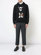 FesFas Working Bear-print Hoodie | Black
