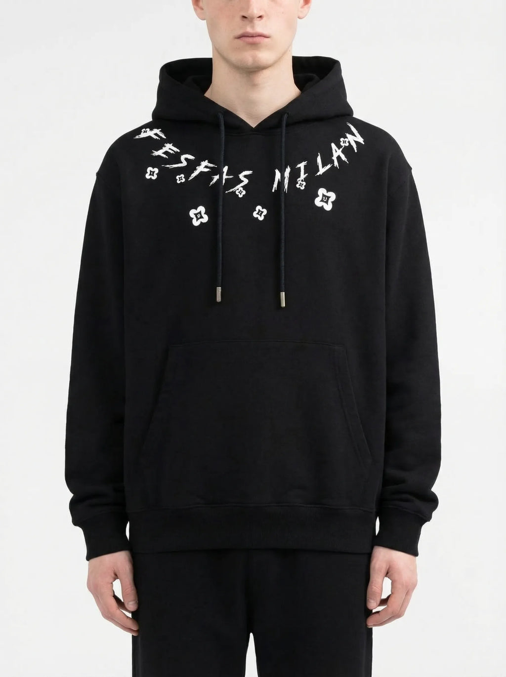 FesFas graphic-print Hoodie | Black