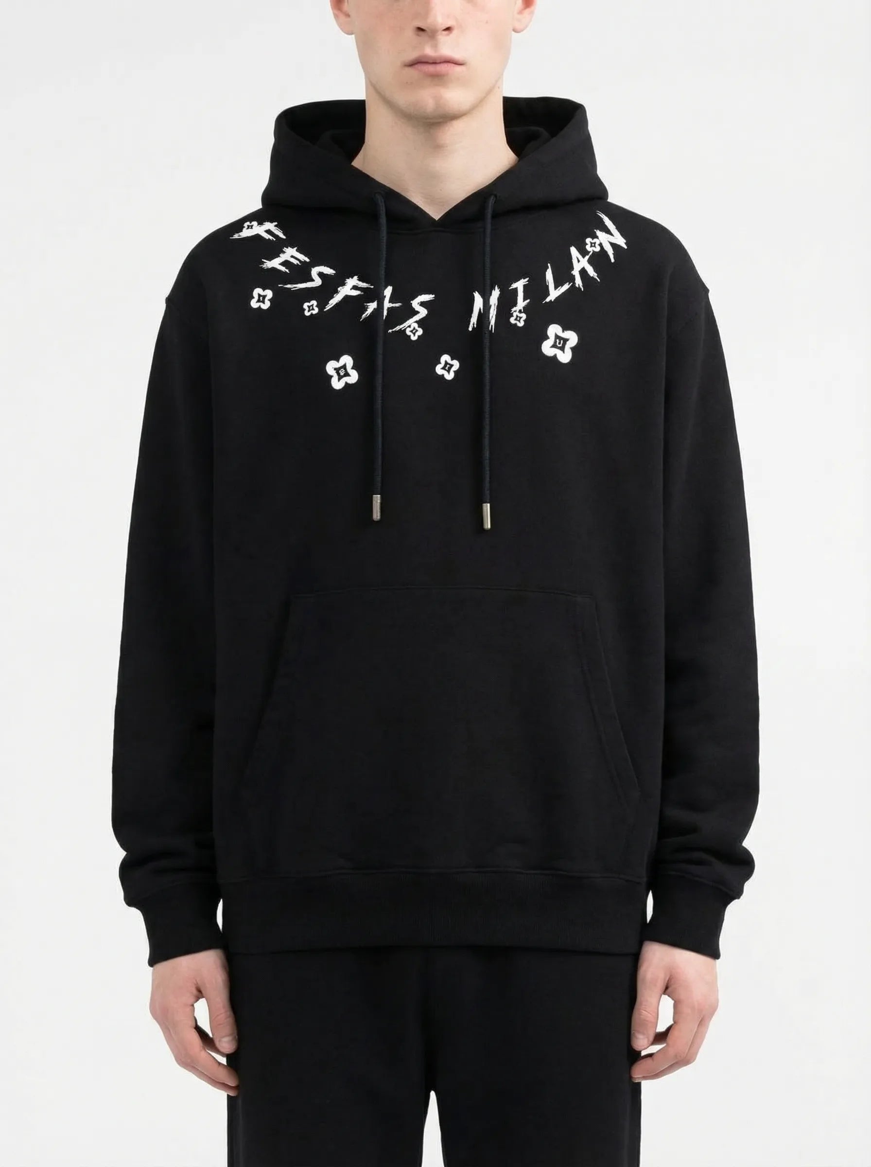 FesFas graphic-print Hoodie | Black