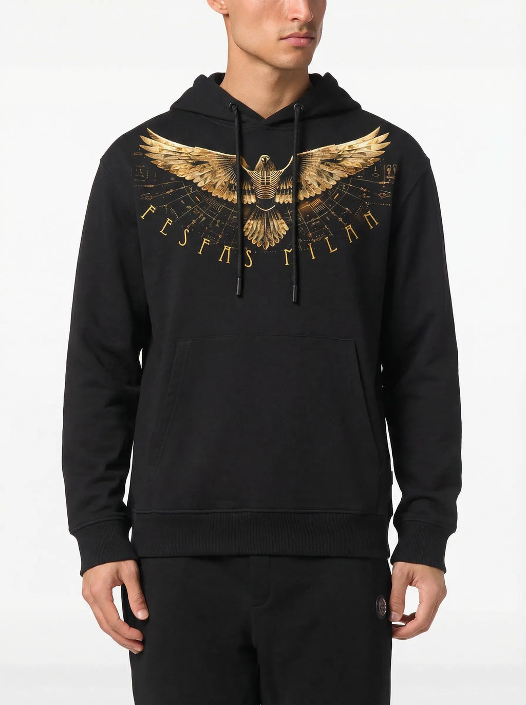 FesFas Eagle-print Hoodie | Black