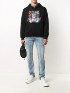 FesFas bear-print Hoodie | Black