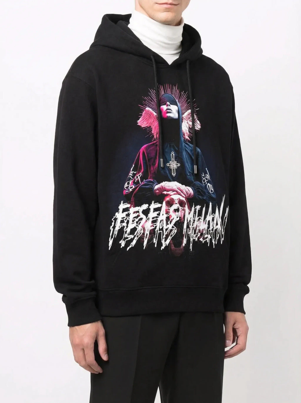 FesFas believer-print Hoodie | Black