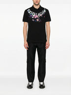 FesFas flowers-print Polo Shirt | Black