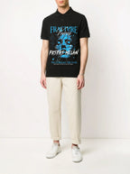 FesFas graphic-print Polo Shirt | Black