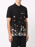 FesFas Floral-print Polo Shirt | Black