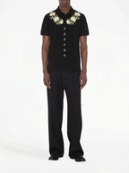 FesFas Floral-print Polo Shirt | Black