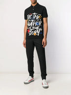 FesFas graphic-print Polo Shirt | Black