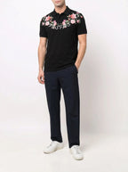 FesFas Floral-print Polo Shirt | Black