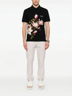FesFas Floral-print Polo Shirt | Black