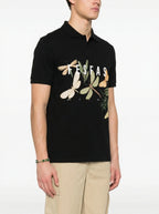 FesFas Dragonfly-print Polo Shirt | Black