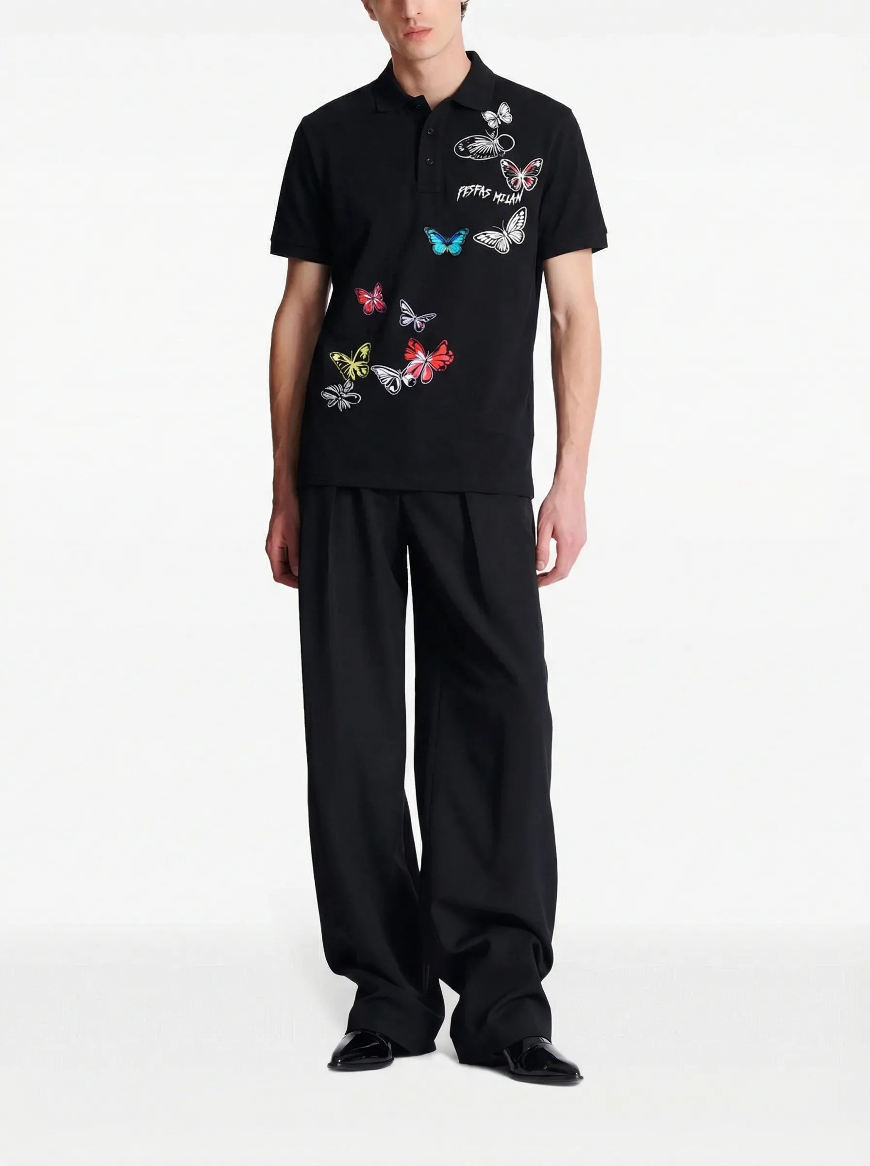 FesFas butterflies-print Polo Shirt