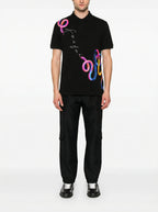 FesFas Snake-print Polo Shirt | Black