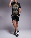 FesFas goddess-print Polo Set | Black