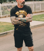 FesFas sparta-print T-shirt Set | Black