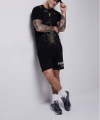 FesFas anubis-print T-shirt Set | Black