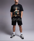 FesFas chill guy-print T-shirt Set | Black | Men