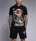 FesFas angel-print Polo Set | Black