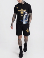 FesFas knight-print Polo Set | Black