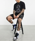 FesFas hidden boss-print T-shirt Set | Black