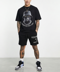FesFas hidden boss-print T-shirt Set | Black