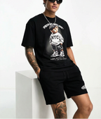 FesFas sport bear-print T-shirt Set | Black