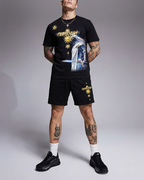 FesFas knight-print T-shirt Set | Black