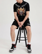 FesFas dragon-print Polo Set | Black
